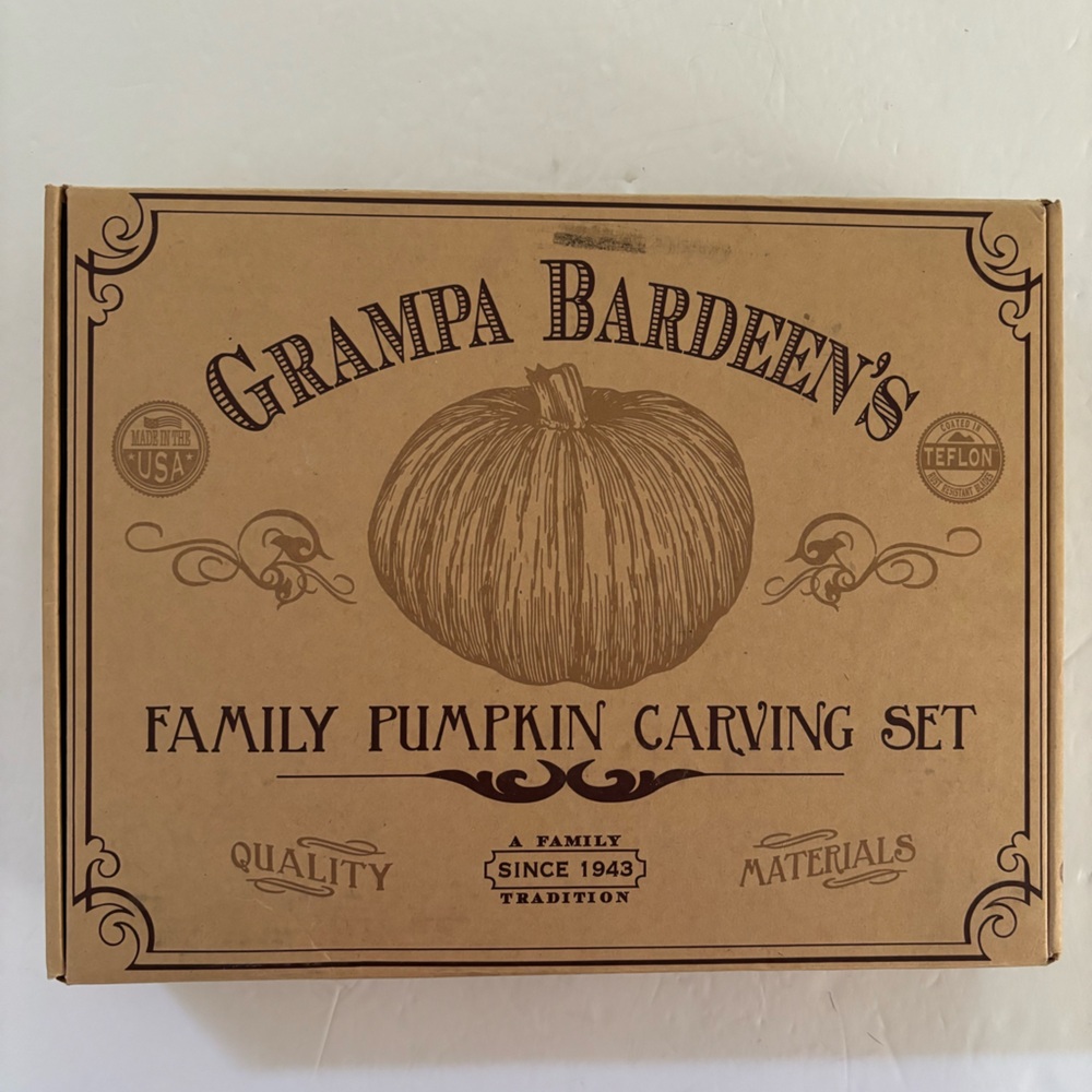 Grandpa Bardeen's pumpkin carving kit